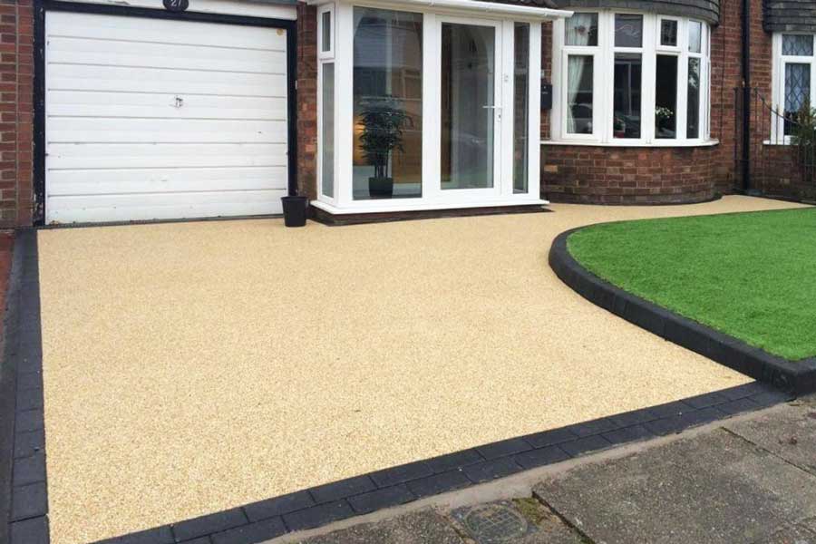 Resin bound surface installation
