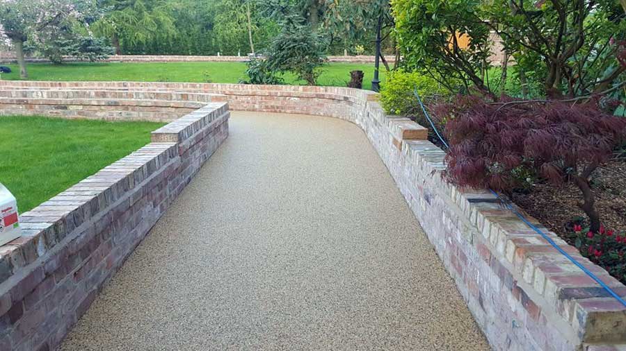 Resin bound surface installation